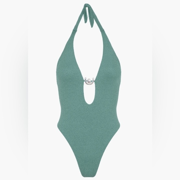 VIX Firenze Kori Green One-Piece Seaglass Swimsuit sz S 248$ - Picture 5 of 6
